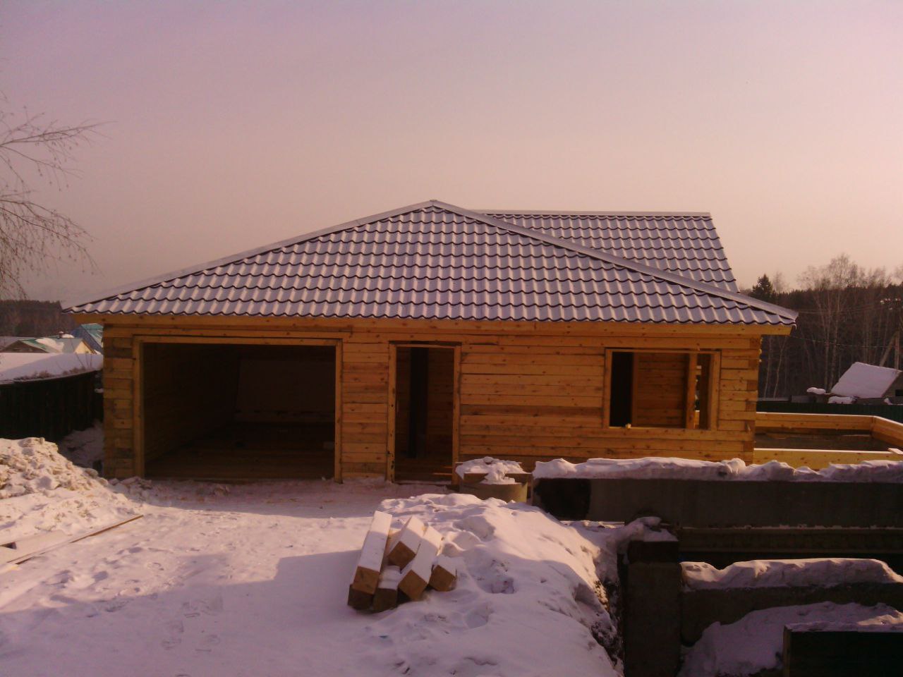 Баня из бруса 64 м²